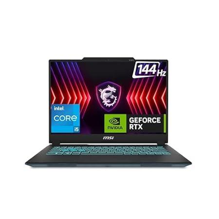 MSI Cyborg 14, Intel 13th Gen. i5-13420H, 36CM FHD+ 144Hz Gaming Laptop(8GB/512GB NVMe SSD/Windows 11 Home/MSO 2021/Nvidia GeForce RTX3050, 6GB GDDR6/Translucent Black/1.6Kg), A13UDX-207IN